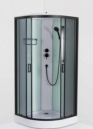 Душевой бокс andi black - hl 90*90*215 мелкий поддон ( а0058299 )