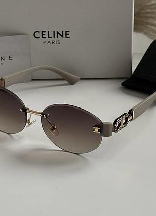 Жіночі сонцезахисні окуляри celine (селін), брендові premium окуляри від сонця на середнє обличчя, uv400