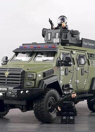 Моделька металлическая машинка военный броневик подходит для мини фигурок