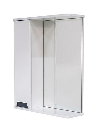Зеркало с шкафчиком poli 60 l белое левое (а0051238)
