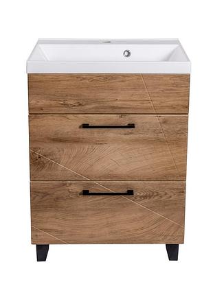Тумба велла под умывальник idea 60 ш2 (wood) ( а0054118 )