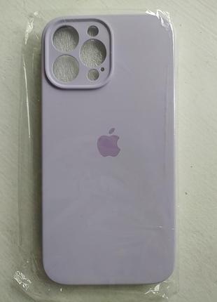 Продаю чехол на iphone 13 pro max бампер силиконовый софт тач сиреневый лавандовый