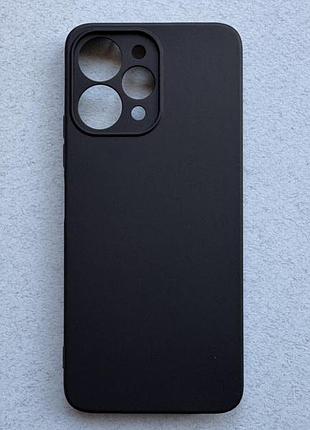 Xiaomi redmi 12 4g чехол wave colorful case black tpu силиконовый противоударный чёрный накладка панель бампер