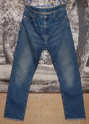 Голубые оригинальные джинсы "levis 513" w38-40 l34 пояс-101см.