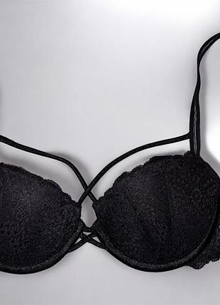 Бюстгальтер victoria's secret pink чорний
