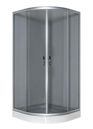 Душевая кабина vivia jk 091 grey 90*90*191 низкий поддон ( а0055605 )