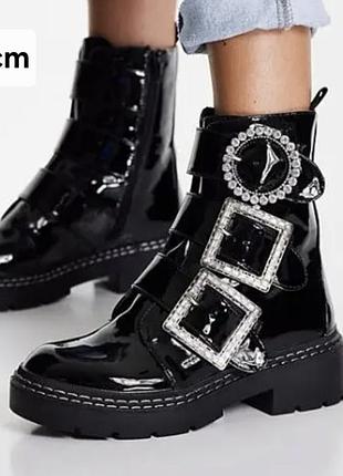 🧊 сапоги лакированные river island 42 28cm