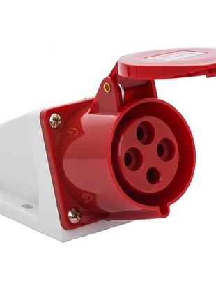 Силова розетка стаціонарна e.socket.pro.4.32, 4п., 380в, 32а (124)