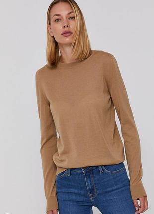 Базовый джемпер uniqlo из 100% шерсти extra fine merino