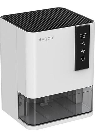 Компактный осушитель воздуха для ванной и дома 700 мл/24 ч evoair hidry, датчик влажности/температуры, 7-цветная подсветка