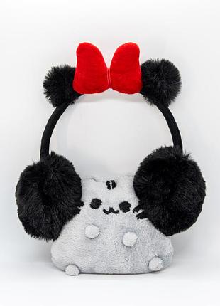 Пухнасті навушники minnie mouse ✂️disney tm 📍для дівчинки 7-12 років