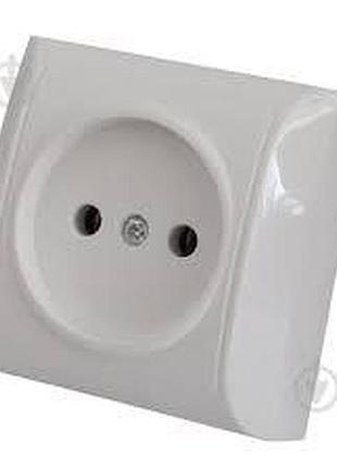 Розетка без заземления ip20 белый 2210 white
