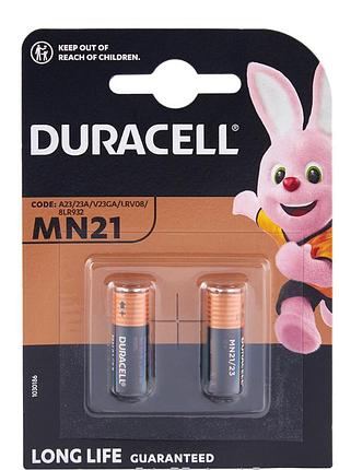 Батарейка лужна duracell спеціалізована a23/23a/v23ga/lrv08/8lr932 mn21 2 шт.