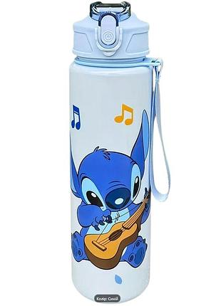 Детская бутылка для воды disney stitch 800мл sam-12-7 синий