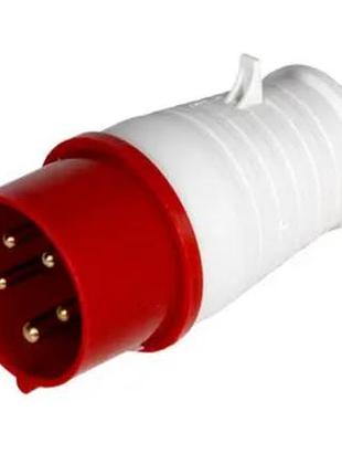 Силовая вилка 3p+n+pe 16а 380в переносная ip44 красная [p011007] e.next e.plug.pro.5.16