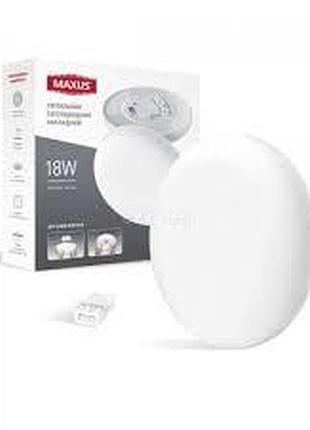 Потолочный светильник maxus 1-msp-1841-cs sp surface, 18 вт, 1800 лм, 4100k
