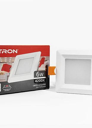 Світлодіодний світильник etron decor 1-edp-672 6w 4200k ір40 квадрат