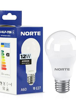 Світлодіодна led лампа norte 12вт e27 a60 4000k (1-nlp-1706)