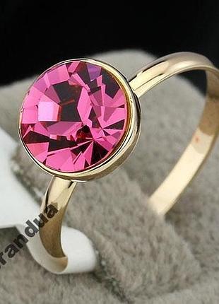 Позолоченное кольцо 17.5 размер