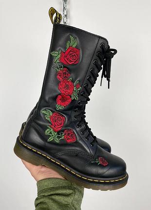 Dr.martens vonda high женские высокие кожаные ботинки, ботинки