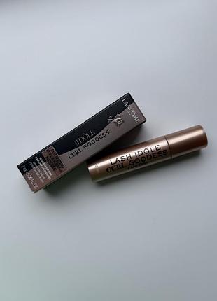 Мініатюра туші для вій lancôme lash idôle curl goddess curling & volumizing mascara