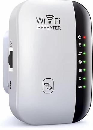Репітер wi-fi hafsi 300mbps 2.4ghz підсилювач сигналу ethernet порт wps точка доступу для дому квартири