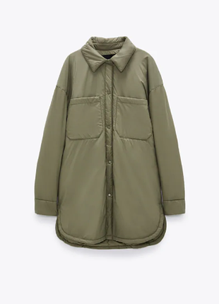 Куртка-рубашка женская оригинал zara xl