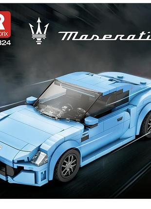 Конструктор reobrix 824 maserati granturismo blue- авто maserati з 384 деталями, для дітей від 14 років