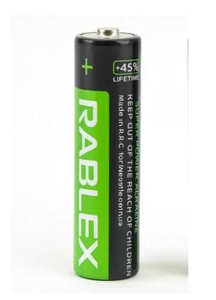 Батарейка лужна rablex alkaline lr03 aaa shrink showbox