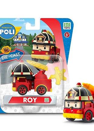Металева колекційна машинка robocar poli die cast рой