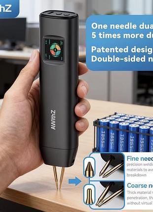 Awithz h2 pro портативний апарат для точкового зварювання батарей 18650 зварювання нікелевої стрічки, збирання батарей