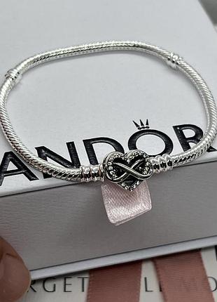 Серебряный браслет пандора "моментс" pandora s925 розмір 18см пандора подарок для женщин (без упаковки)