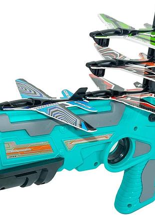 Детский игрушечный пистолет катапульта с самолетиками air battle top shop ua_