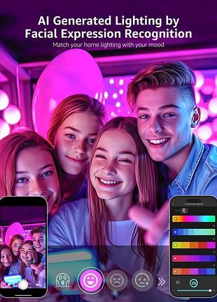 Розумна led лампа lepro b1 e27 rgb bluetooth синхронізація музики 2 шт комплект
