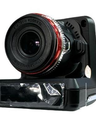 Відеореєстратор 2в1 dvr x7 з антирадаром (детектор радарів) | автомобільний реєстратор full hd, кут 140°