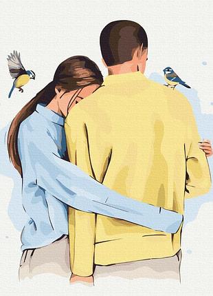 Картина рисование по номерам в твоих объятиях ©алла березовская 40*50 люди на картинах brushme bs53452