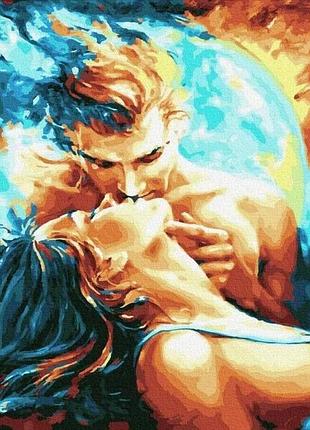 Картина за номерами для дорослих всесвіт для двох 40х50 см rainbow art gx31458