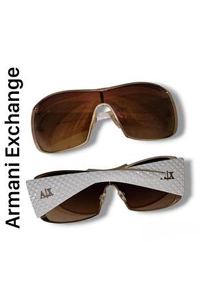 Очки armani exchange маска белая оправа коричневые стекла