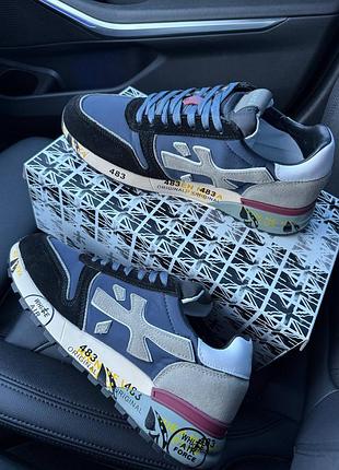 Premiata mick black blue grey 9