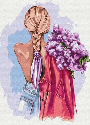 Картина рисование по номерам нежный букет ©звонарева наталья картины на холсте 40х50 brushme bs53281