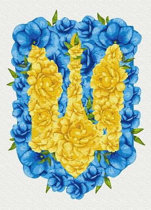 Картина рисование по номерам патриотическая цветущий герб ©svetlana drab 40х50 brushme bs53146
