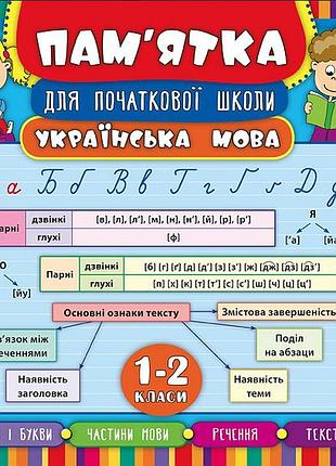 Нуш 1-2 класи українська мова пам'ятка для початкової школи ула собчук