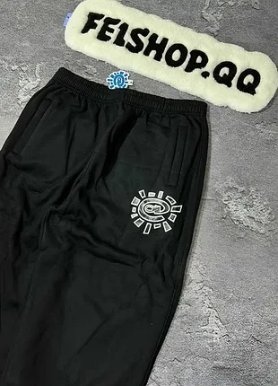 Sweetpats adwysd широкие базовые спортивные black брюки baggy на флисе