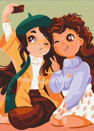 Картина рисование по номерам детская тематика подружки © iryna lukasheva/miss siff 30x40 brushme kbs0131