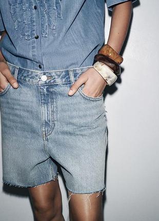 Шорти джинсові 34 mid-waist 0943/052