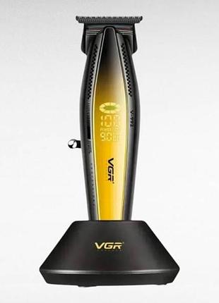 Комплект 2в1 машинка для стрижки и триммер vgr v-270&v-992 gold черный с золотым top shop ua_