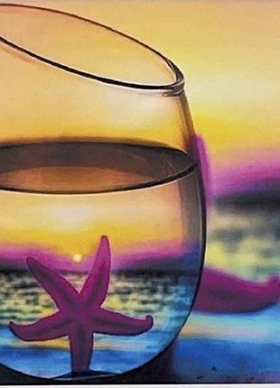 Алмазная мозаика круглыми камнями морская звезда в вазе 40х50 картина стразами на подрамнике tk group ga74719