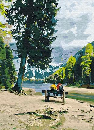 Картина рисование по номерам пейзаж путешественники © roksolana baran картины в цифрах 40х50 brushme