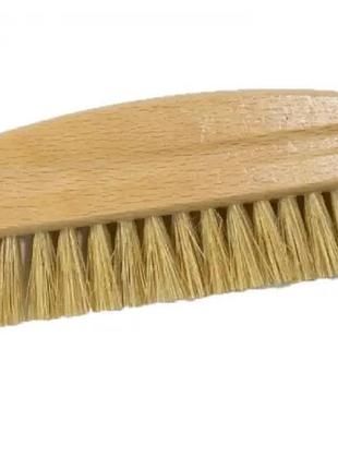 Щетка с мягкой щетиной - narrow soft brush for cleaning details / pads natural hair(length 120mm, hair 25mm)