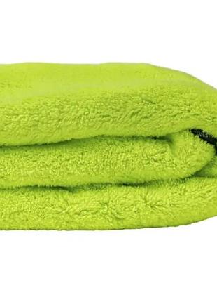 Микрофибра для авто - mikrofibra green plush finisher 40cm x 40cm, 800 gsm